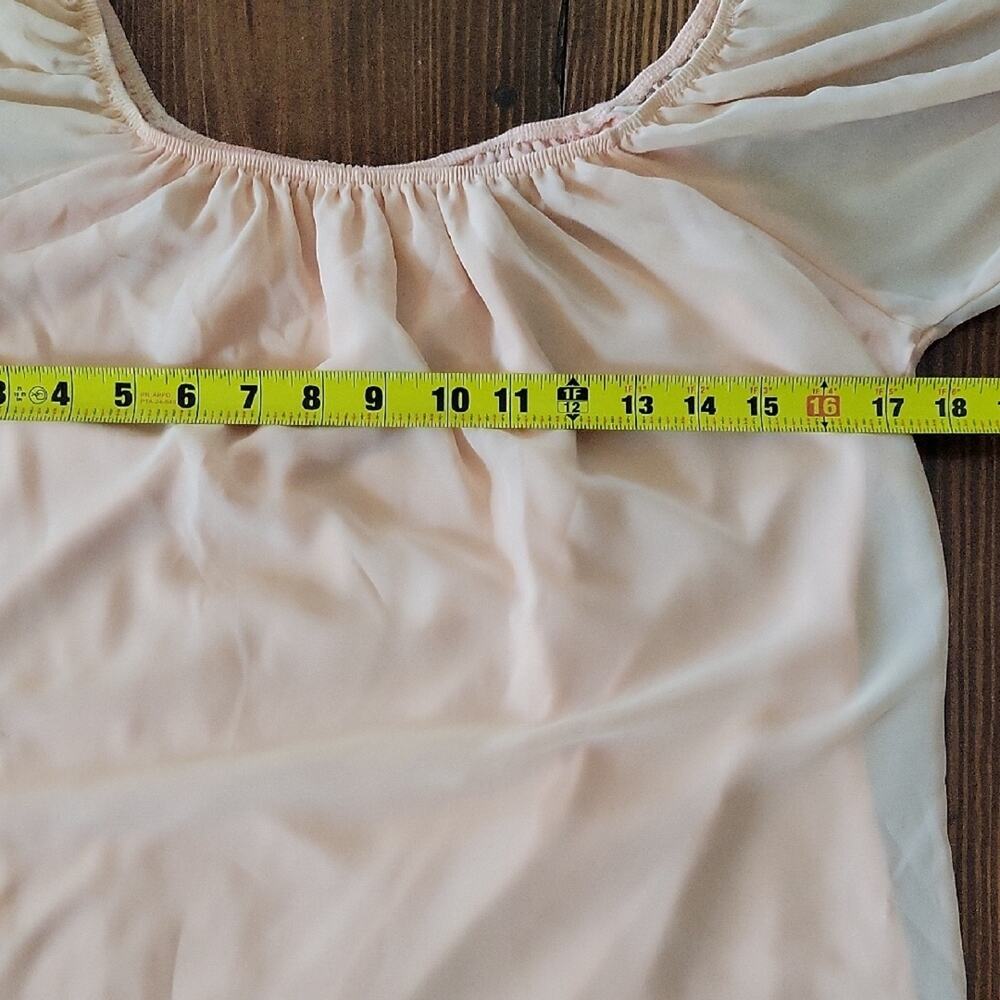 2 B Together Off-Shoulder Tunic Dress Womens S Blush Peach, Boho Chic, Crochet - Picture 8 of 12